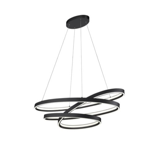 LED závěsné osvětlení Cinque Ciola černá 377210132