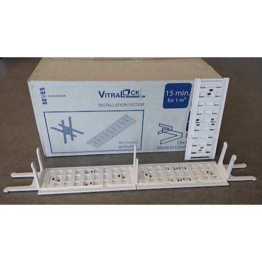 Montážní sada Glassblocks pro 25 tvárnic VITRALOCK Glassblocks