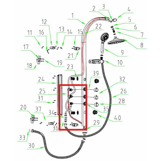 ND Easyshower propojovací hadička 3 Anima