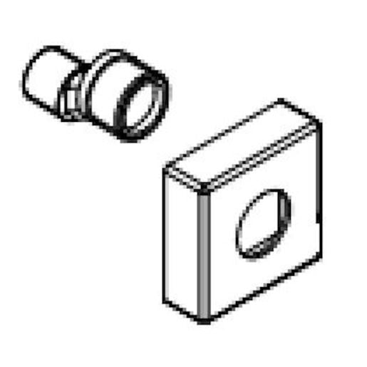 Náhradní rozeta + etážka Optima hranatá k term NDSIKOBSTROZETSET2 Optima