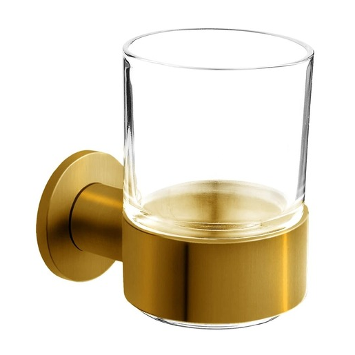 Novaservis Smile držák kartáčků kartáčované zlato ASM03BG Novaservis