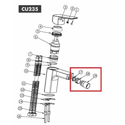 OPTIMA - bidetový kloub set CU235 NDCU23519 Optima