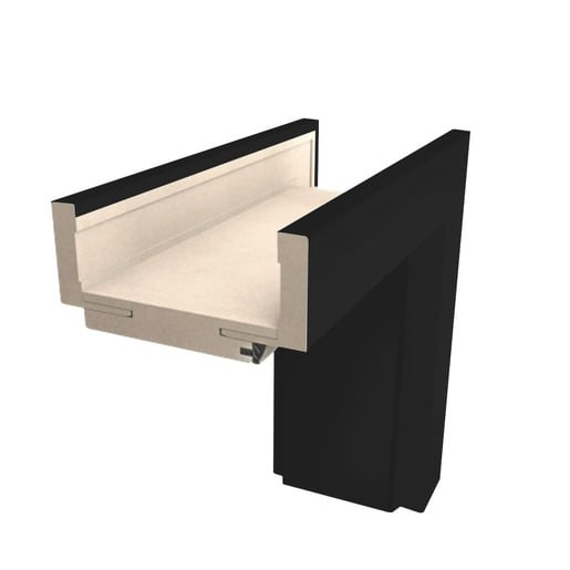 Obložková zárubeň Naturel pro tloušťku stěny 10-14 cm černá CPL 60 cm levá o2CPLC60L Naturel