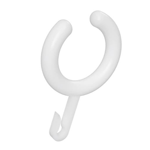 Plastové háčky Bemeta pro sprchový závěs 12 ks bílá 153653506 Bemeta