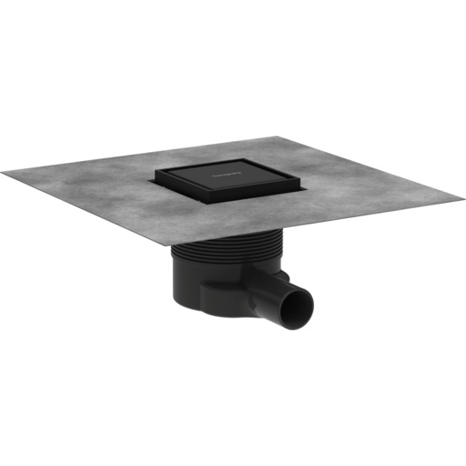 Podlahová vpust DN40 Hansgrohe RainDrain Brilliance 10 cm matná černá nerez 56250670 Hansgrohe
