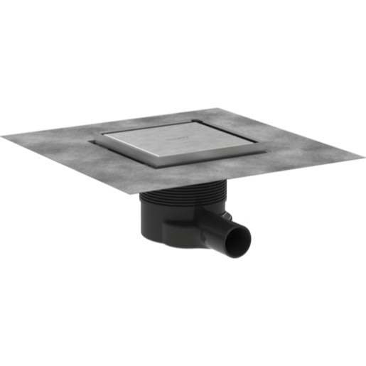 Podlahová vpust DN40 Hansgrohe RainDrain Brilliance 15 cm kartáčovaná nerez nerez 56251800 Hansgrohe