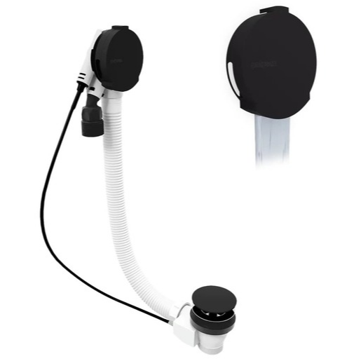 Polysan Marble vanový automat černá abs/mosaz 11052.21 Polysan