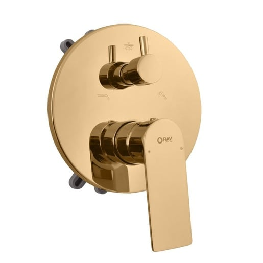 RAV SLEZÁK Nil vanová baterie včetně podomítkového tělesa zlatá kartáčovaná NL185BOXZK RAV SLEZÁK