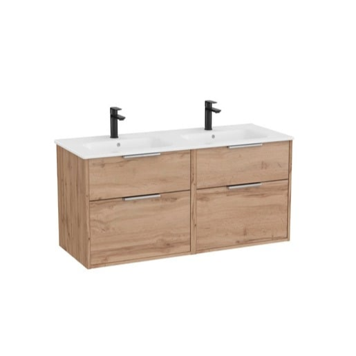 Roca Optica koupelnová skříňka s dvojumyvadlem 120x58x45