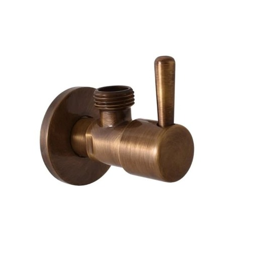 Rohový ventil RAV Slezák 1/2"x3/8" stará mosaz RV0238SM RAV SLEZÁK