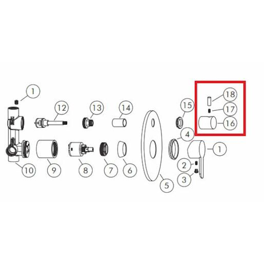 Rukojeť Optima NDSO01514 Optima