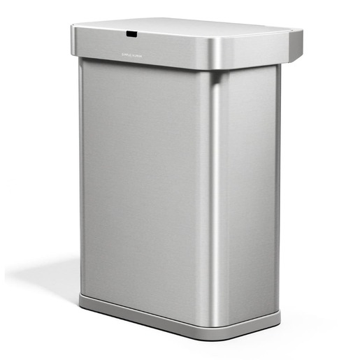 Simplehuman pedálový odpadkový koš na tříděný odpad DUAL MINI 15 L nerezová ocel CW2120 Simplehuman