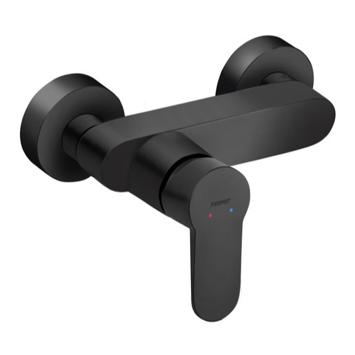 Sprchová baterie Novaservis Ferro Nostris bez sprchového setu 150 mm černá BNS7BL Novaservis