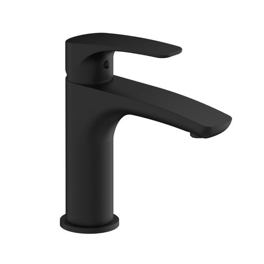 Umyvadlová baterie SAT Project bez výpusti černá matná SATBSPRO271C SAT