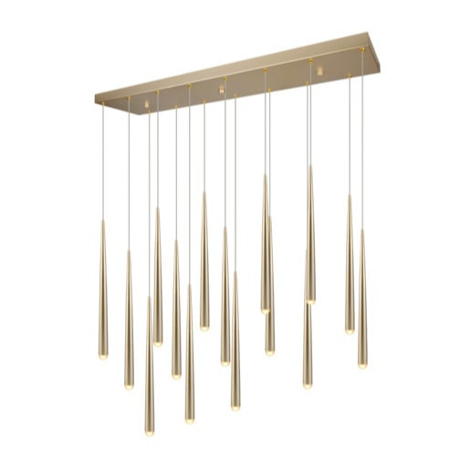 Závěsné světlo Trio Select Cala zlatá 354811579