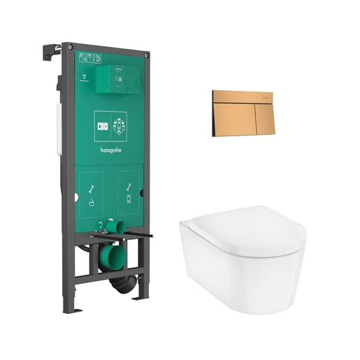 Závěsný wc set do lehkých stěn / předstěnová Hansgrohe 60303140