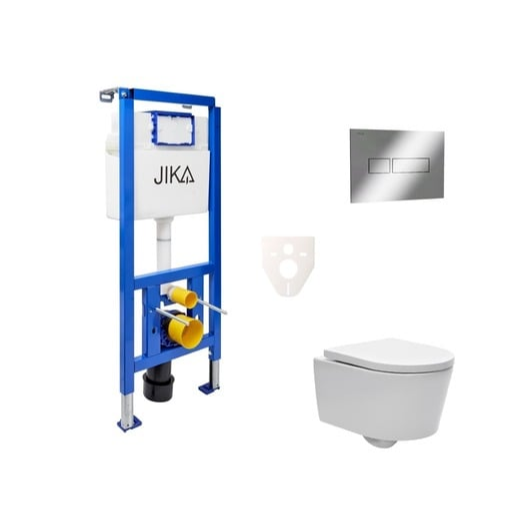 Cenově zvýhodněný závěsný WC set Jika do lehkých stěn / předstěnová montáž+ WC SAT Brevis SIKOJSW2 SAT