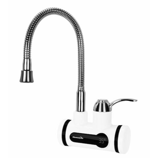 Homelife Digiterm dřezová baterie s elektrickým ohřevem vody bílá/chrom SDR-10C-3 Homelife