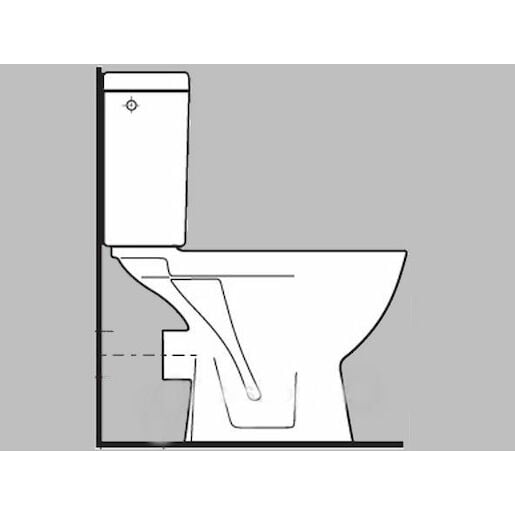 Jika Lyra Plus wc stojící zadní odpad h8243860000001 2438.6.000.000.1 Jika