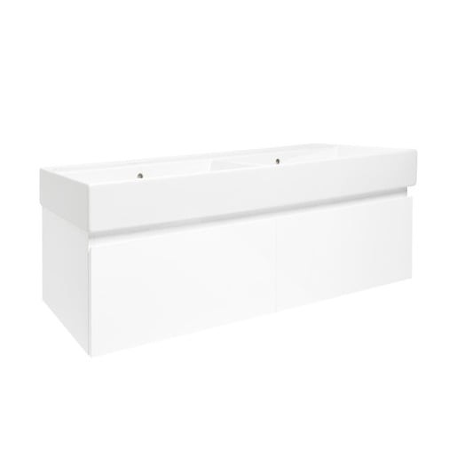 Koupelnová skříňka s umyvadlem SAT B-WAY 119x30x45 cm bílá lesk BWAY120WU2 SAT