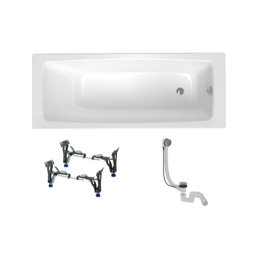 Obdélníková vana SAT Feel 150x70 cm smaltovaná ocel levá i pravá SATBVFEEL1505 SAT