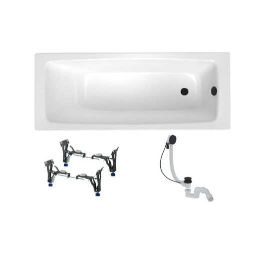 Obdélníková vana SAT Feel 160x70 cm smaltovaná ocel levá i pravá SATBVFEEL1608 SAT