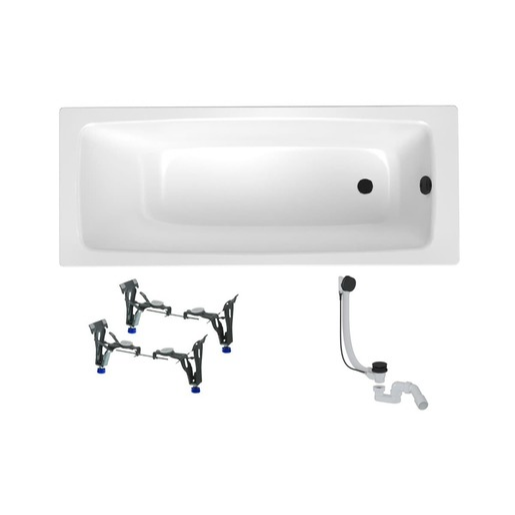 Obdélníková vana SAT Feel 170x70 cm smaltovaná ocel levá i pravá SATBVFEEL1706 SAT