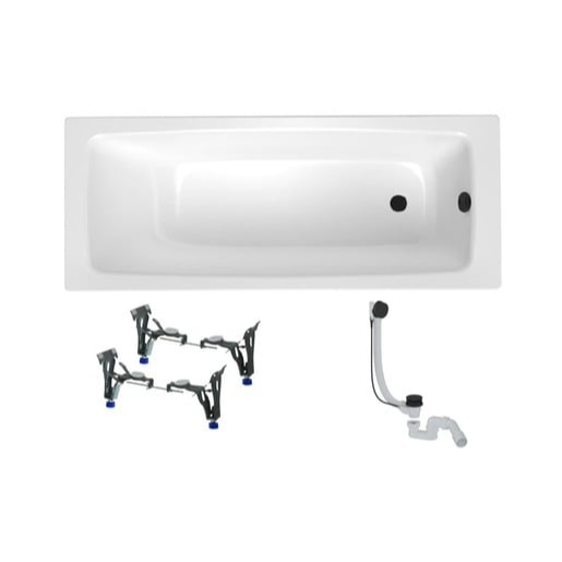 Obdélníková vana SAT Feel 170x75 cm smaltovaná ocel levá i pravá SATBVFEEL170756 SAT