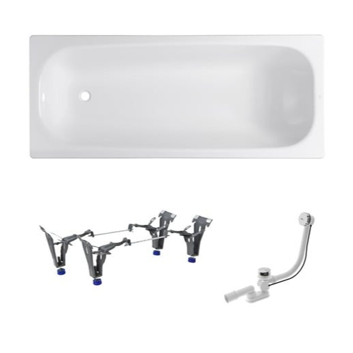 Obdélníková vana SAT Vivien 170x70 cm smaltovaná ocel levá i pravá SATVIVI170AN SAT