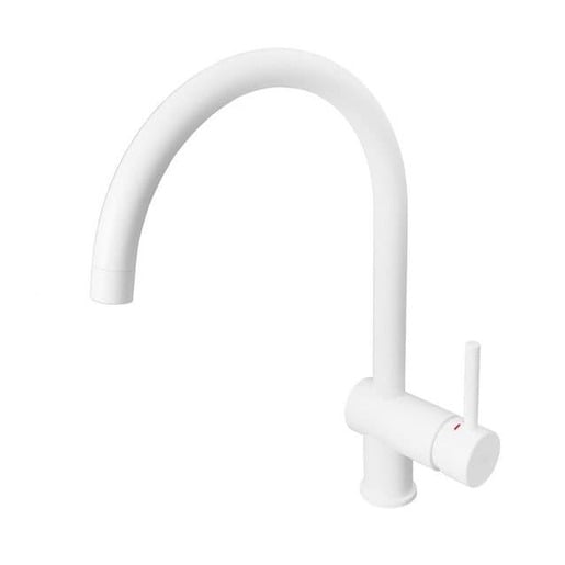 Paffoni Light dřezová baterie s otočným ramínkem bílá LIG280BO Paffoni