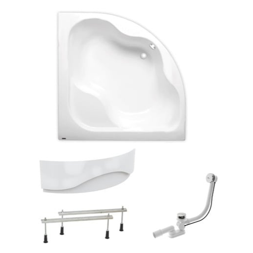 Rohová vana Laguna Syntia Plus 150x150 cm akrylát levá i pravá SIKOSY1500ANP Laguna