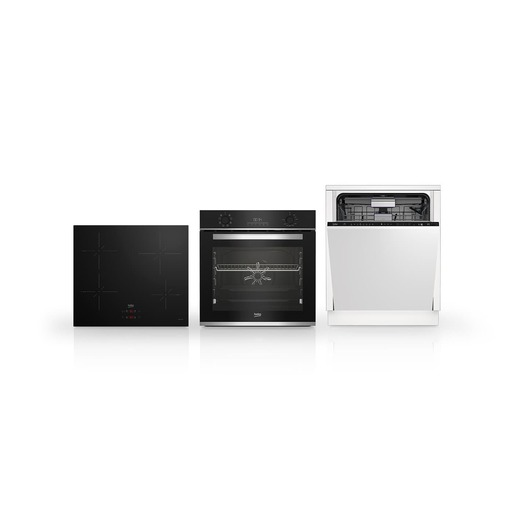 Set spotřebičů Beko BBIM13300XD+ HII64400SMT+ BDIN36535 Beko