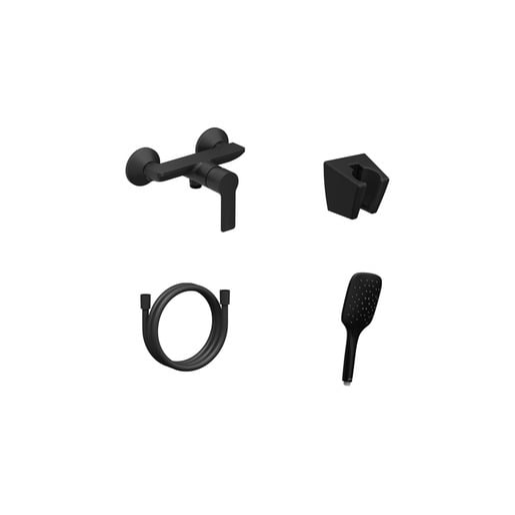 Sprchová baterie Ravak Solar se sprchovým setem 150 mm černá X07S108 Ravak