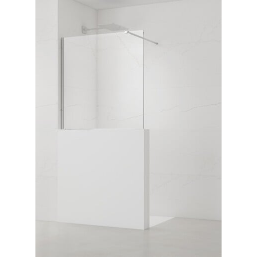 Sprchová zástěna SAT Walk-in 110x100 cm na sníženou příčku SATWIS110