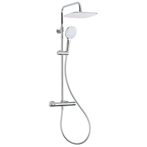 Sprchový systém Optima s termostatickou baterií bílá/chrom OPTIMASSTZ Optima