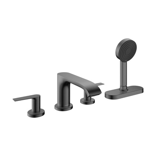 Vanová baterie Hansgrohe Vivenis s vanovým setem kartáčovaný černý chrom 75444340 Hansgrohe