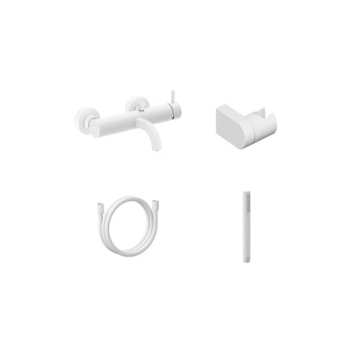 Vanová baterie Ravak Espirit se sprchovým setem 150 mm bílá matná X07S124 Ravak