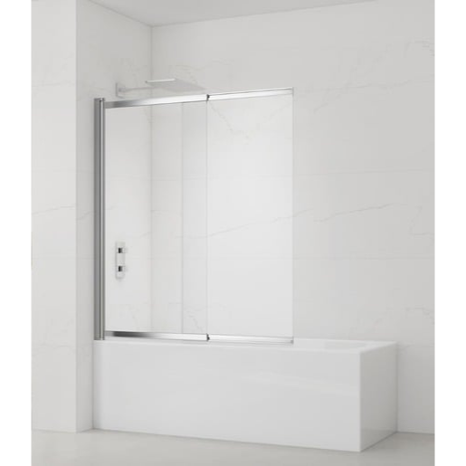 Vanová zástěna SAT Vision 140x120 cm chrom SATVZVI120CRT SAT