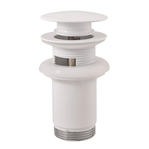 Výpust k umyvadlu 5/4 RAV SLEZÁK bílá matná mosaz MD0484BMAT RAV SLEZÁK