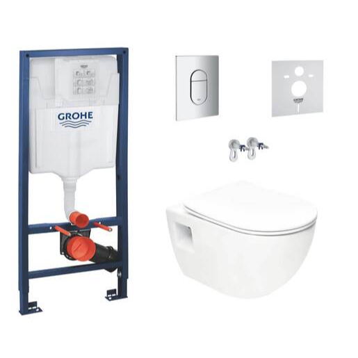 Závěsný wc set do lehkých stěn / předstěnová SAT Project SIKOGRSPRO010A