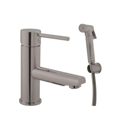 Bidetová baterie RAV SLEZÁK Seina se sprchovým setem metal grey lesklá SE946.0/1MGL RAV SLEZÁK