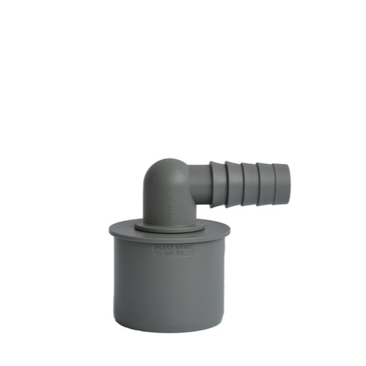 Hadicové připojení k pračce DN50 Plast Brno šedá UZ50R00 Plast Brno