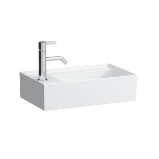 Laufen Kartell umývátko by 46x46 cm otvor pro baterii vlevo H8153350001111 Laufen