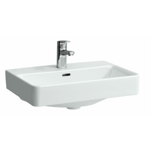 Laufen Pro S umyvadlo 55x38 cm otvor pro baterii uprostřed h8189580001041 1895.8.000.104.1 Laufen