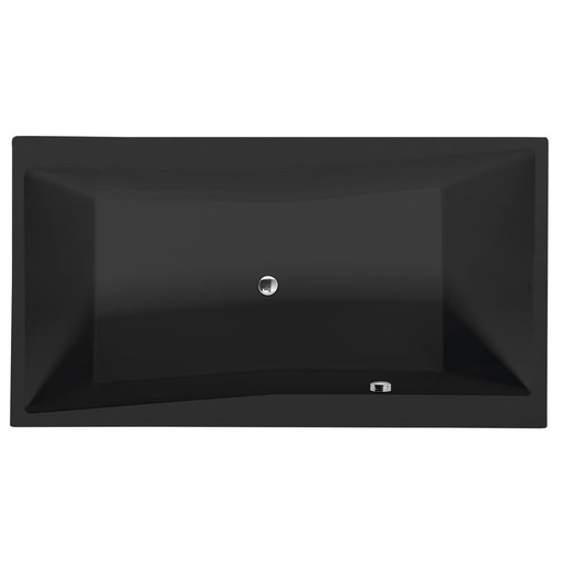 Polysan QUEST obdélníková vana 180x100 cm akrylát levá i pravá černá 78511BM Polysan