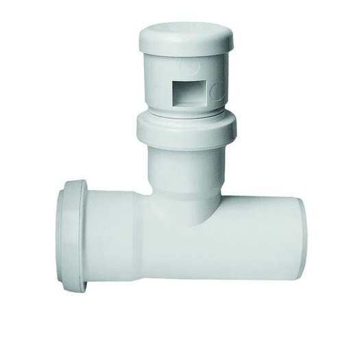 Přivzdušňovací hlavice DN50 Plast Brno bílá polypropylen AVPO540 Plast Brno