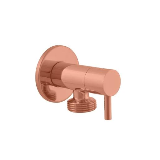 Rohový ventil RAV SLEZÁK 1/2“x3/4" pračkový zlatá růžová kartáčovaná RV0234ZRK RAV SLEZÁK