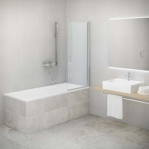 Roth TV1 vanová zástěna 140x80 cm stříbro 706-8000000-01-02 Roth