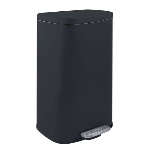 Spirella Spirella pedálový odpadkový koš akira matná černá ocel soft-close 30 l 10.21568 Spirella