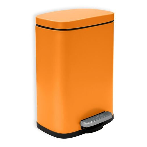 Spirella Spirella pedálový odpadkový koš akira matná oranžová ocel 5 l 10.20819 Spirella